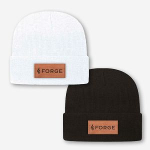 Beanie -- Leather logo patch